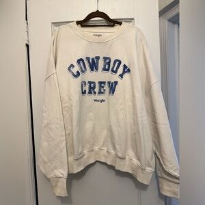 Wrangler Cowboy Crew Oversized sweatshirt.